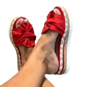 Women Platform Bow Tie Sandals