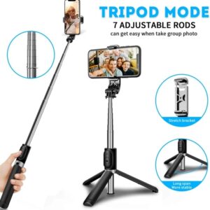 Mini Extendable 4 in 1 Selfie Stick Tripod with Wireless Remote