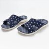 polka dot sandals blue