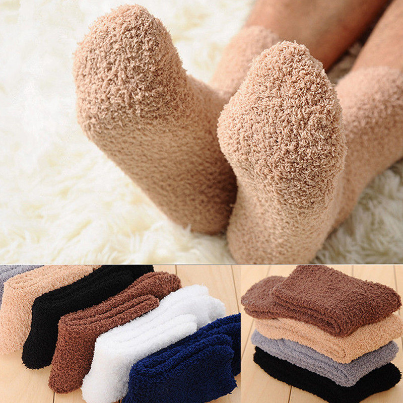 Women Winter Warm Fluffy Velvet Socks