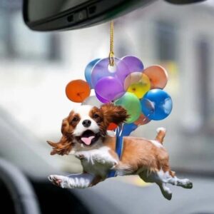 Dog with Balloons Ornament Pendant