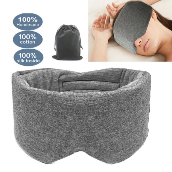 comfortable sleep mask grey