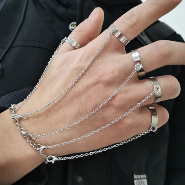 chain wrist bracelet silver