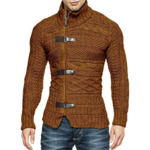 Men Loose Fitting Turtleneck Sweater