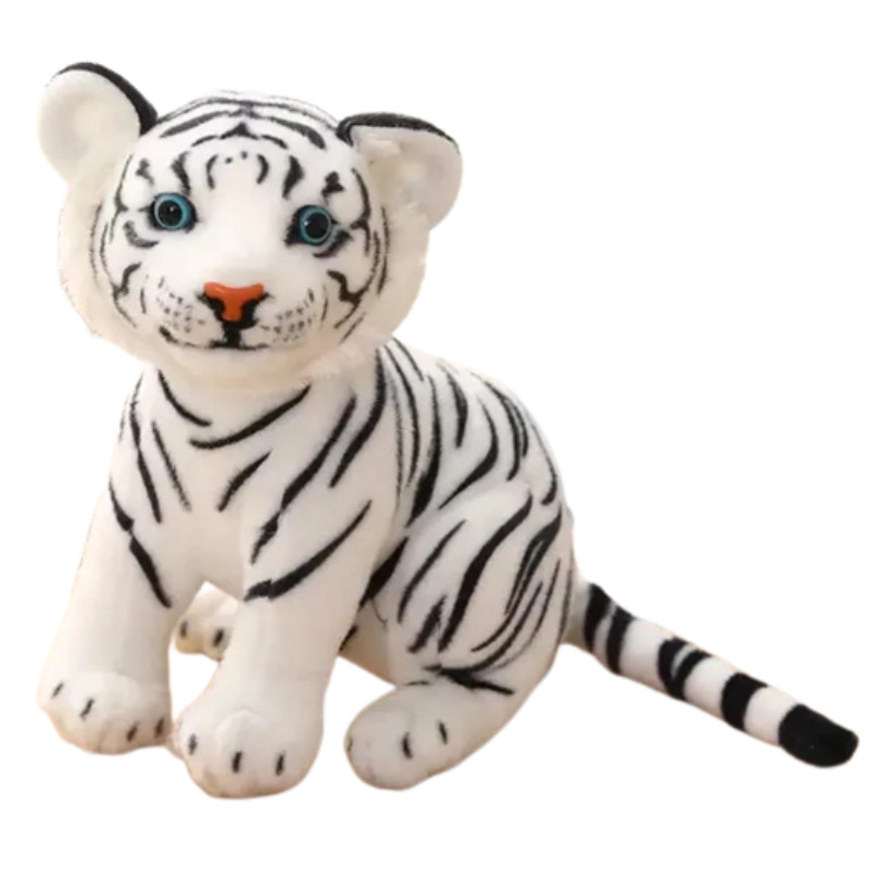 baby tiger toy white