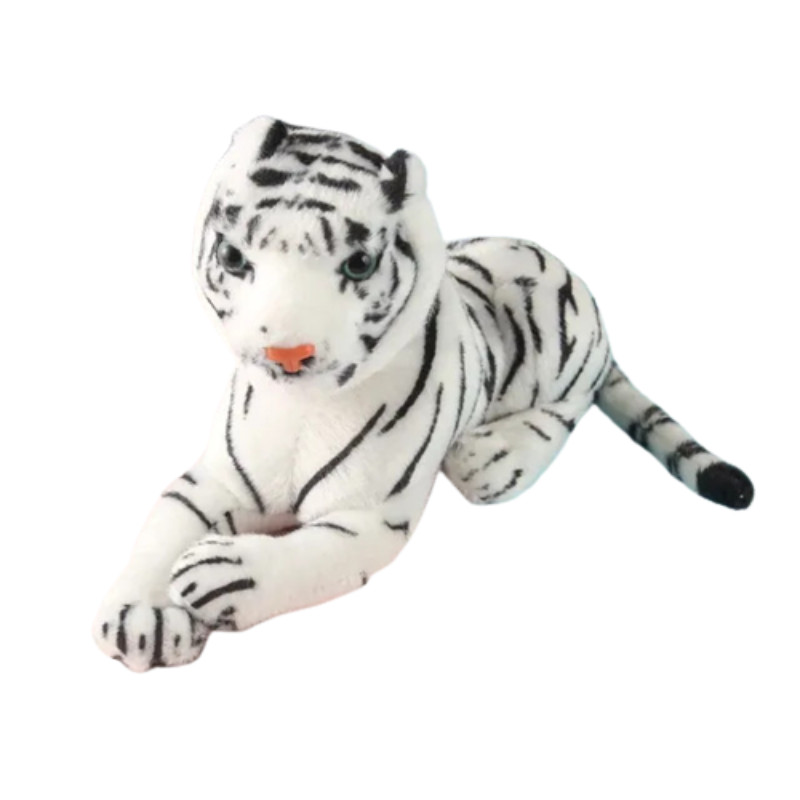 plush tiger white