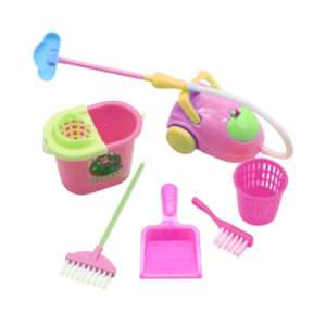 Set of Mini Household Cleaning Tools For Doll