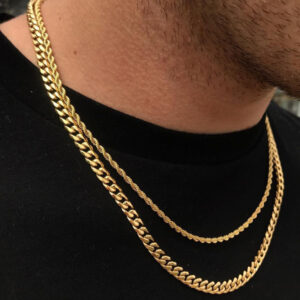 Cube Rope Chain Men Necklace