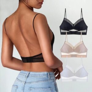 Backless Seamless Thin Lace Invisible Bralette