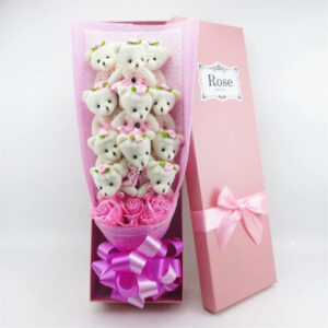 Mini Teddy Bear Bouquet with Gift Box