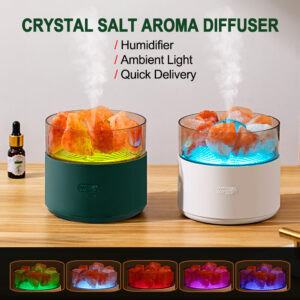 Crystal Salt Aroma Diffuser Air Humidifier with Ambient Light