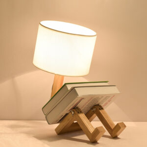 Simple Nordic Modern Wooden Desk Led Lamp