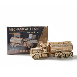 DIY 3D Wooden Tank Truck Model Kit