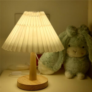 Vintage Pleated Dimmable Table Lamp