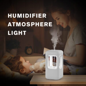 Quiet Anti-Gravity Water Drop Air Humidifier with Atmosphere Light