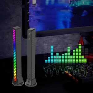 USB LED Strip Light Sound Control Pickup Rhythm Light Music Atmosphere Light RGB Colorful Tube
