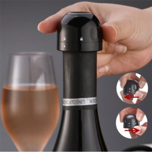 Silicone Vacuum Wine Bottle Stopper for Freshness Preservation of Red Wine and Champagne