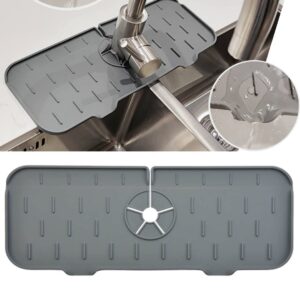 Silicone Kitchen Sink Faucet Splash Guard Mat – Countertop Protector for Bathroom and Kitchen Gadgets
