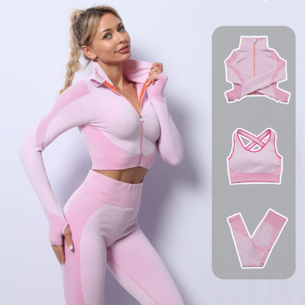 Women's Stretchable Activewear Set for Fitness and Sports - Image 3