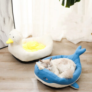 Super Soft Cat Nest Bed in Shape of Whale or Duck