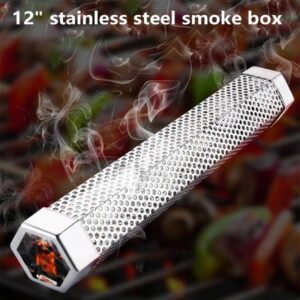 Enhance Your Outdoor Barbecue Experience with a Stainless Steel Smoke Box for Smoking Fruits and More