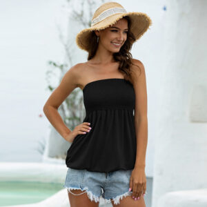 Stylish and Alluring Strapless Tube Top for Women’s Fashion