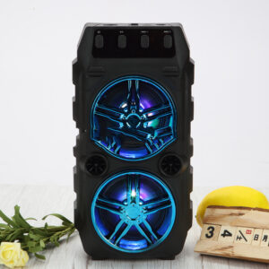 Outdoor Portable Bluetooth Speaker with Dual Speakers for High-Quality Sound