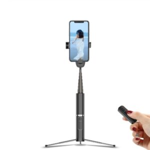 Compact Bluetooth Selfie Stick with Tripod Stand for Convenient Portability