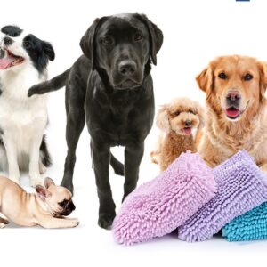 Chenille Pet Towel for Bathing Your Furry Friends