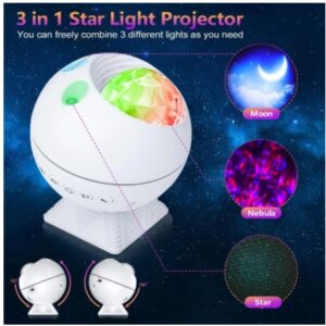 Voice-Controlled LED Galaxy Projector for a Starry Sky Projection