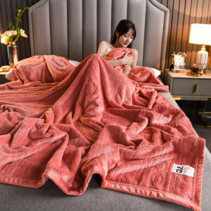 Stay Warm and Snug with a 7D Carved Milk Fleece Blanket