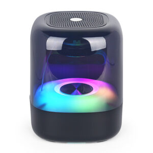 Compact Wireless Desktop Speaker with Bluetooth Connectivity for Home Stereo