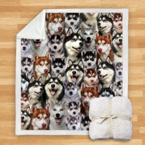 Pet Dog Printed Flannel Blanket for Cold Nights