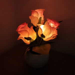 Tulip Lamp – Simulation Flower Pottery and Porcelain LED Light