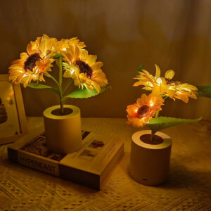 Rechargeable LED Sunflower Night Light