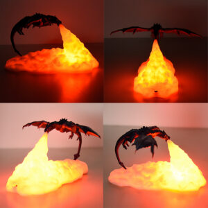 Enchanting LED Rechargeable Magical Dragon Table Lamp