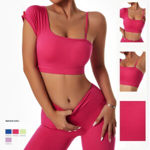 Women’s Yoga Suit – Includes Off-Shoulder Sports Bra and Training Tights!