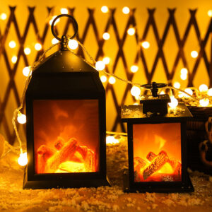Bring the Warmth of a Carbon Fire to Your Home with Dynamic Fireplace Hanging Lights