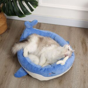 Super Soft Cat Nest Bed in Shape of Whale or Duck