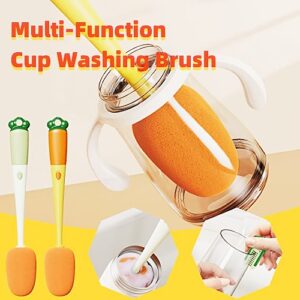 Versatile Long-Handled Brush for Cleaning Cups, Water Bottles, and More