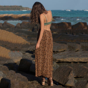Sassy High Waist Leopard Print Skirt for Women