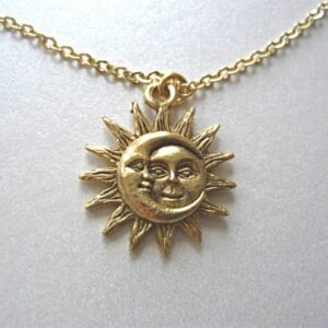Add Celestial Charm to Your Look with the Sun Moon Pendant