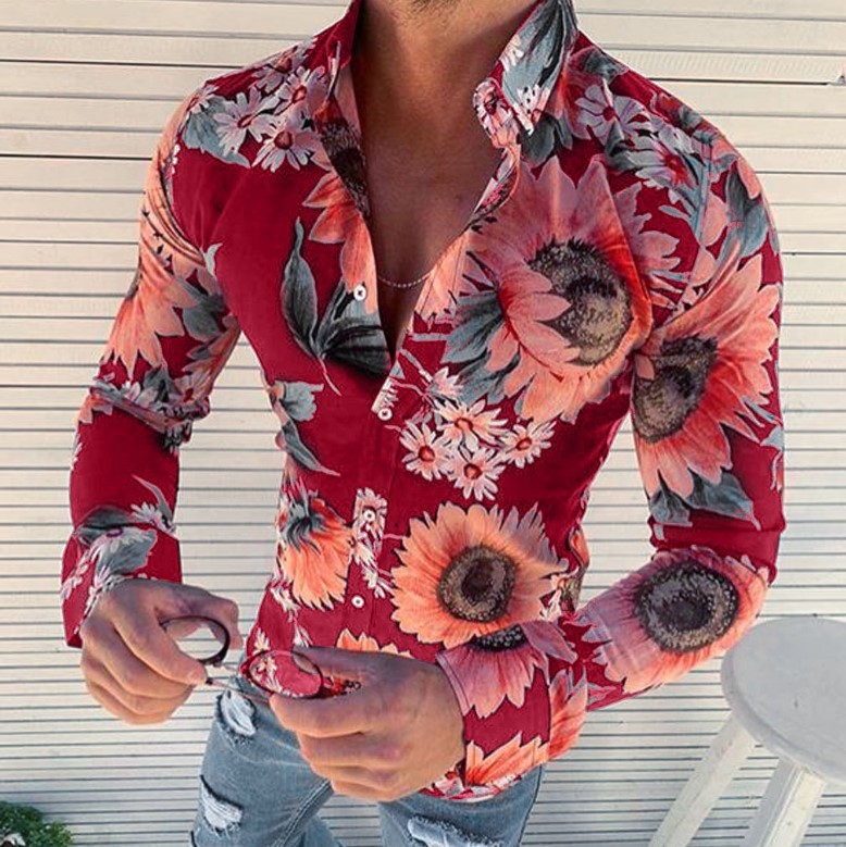 Shirt with Sunflowers