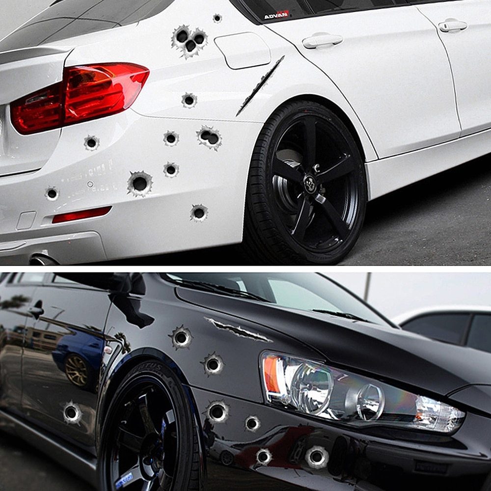 Bullet Hole Car Stickers