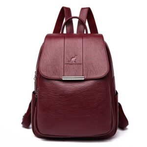 Turn Heads with Our Soft Faced PU Leather Backpack for Women