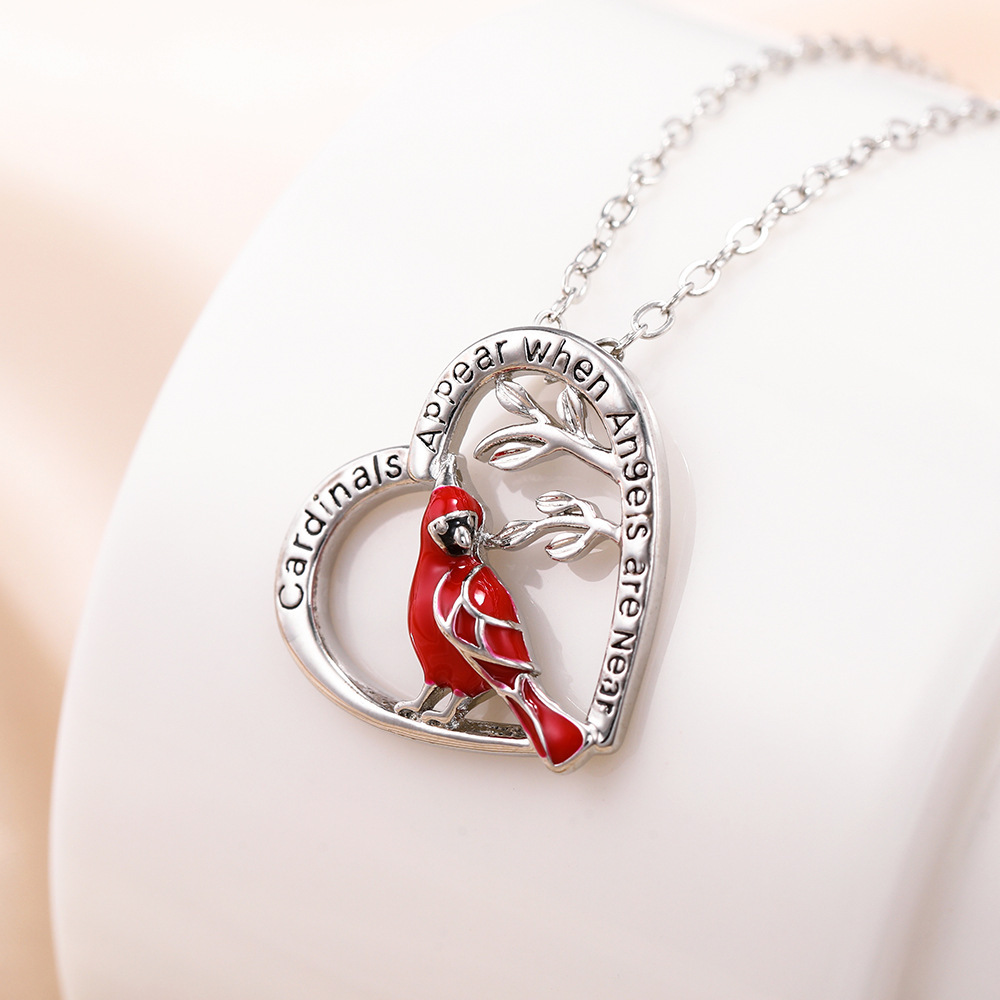 Cardinal Heart Pendant