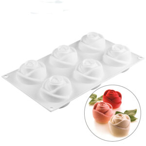 Transform Your Desserts with our Rose Flower Silicone Mold Set