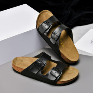 Flat Leather Sandals for Men