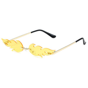 Trendy Flame Shaped Sunglasses for Women