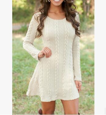 Sweater Dress with a Loose Fit